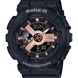 Baby-G
Women's Analog-Digital Black Resin Strap